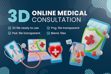 3D Online Medical Consultation, a 3D by Katsu Design
