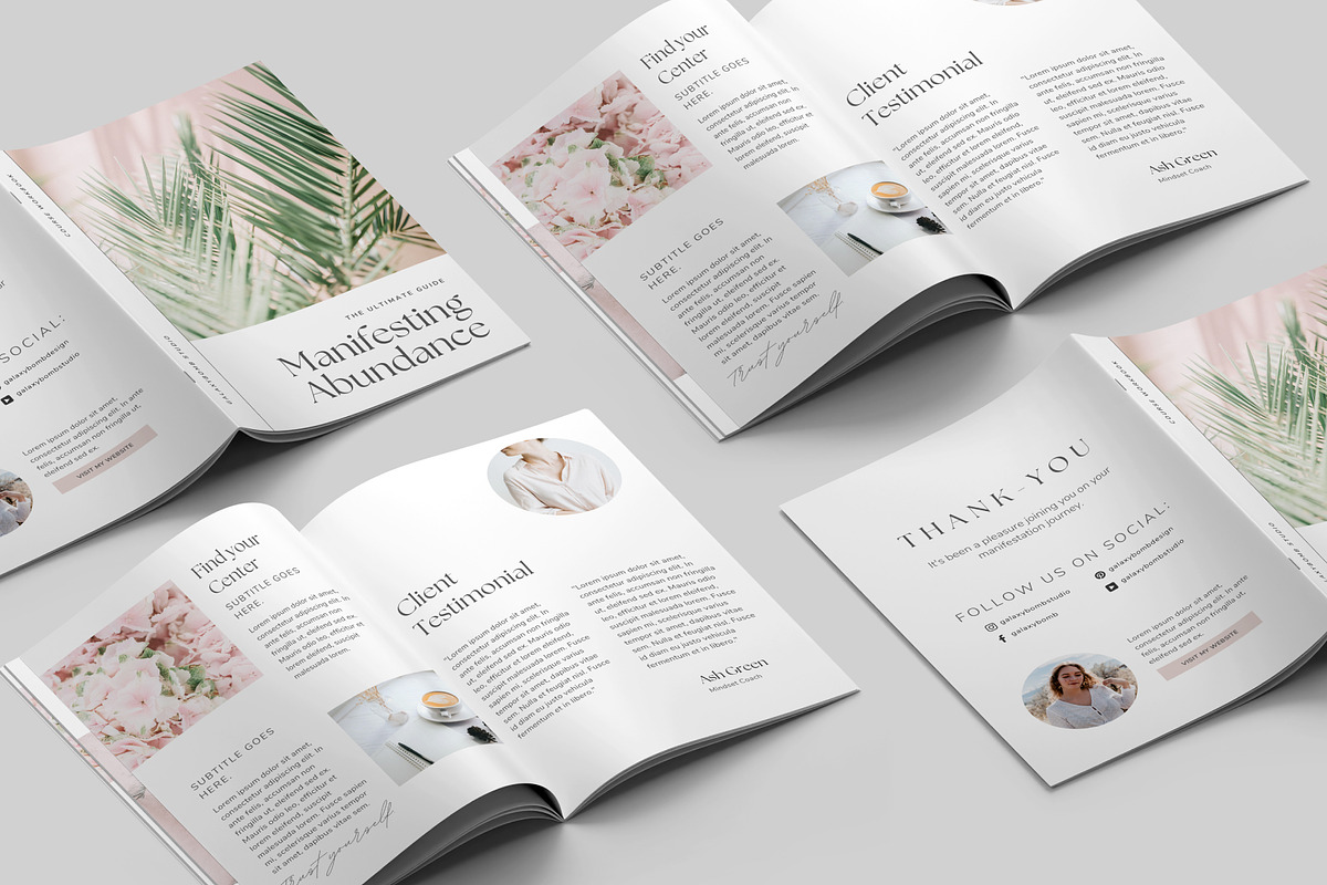 Coach Lead Magnet Workbook Template, a Magazine Template by Galaxybomb (Photo 2 of 8)