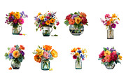 Floral arrangement clipart, an Illustration by Designworld (Thumbnail 3 of 7)