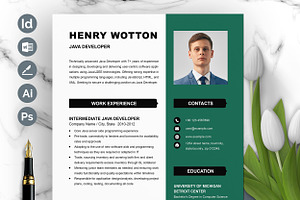 Java Developer CV/Resume Template