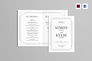 Wedding Program Booklet, a Brochure Template by Leaflove (Thumbnail 1 of 5)