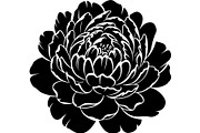 Peony Flower Silhouette, an Object Graphic by Designer_Momina (Thumbnail 12 of 18)