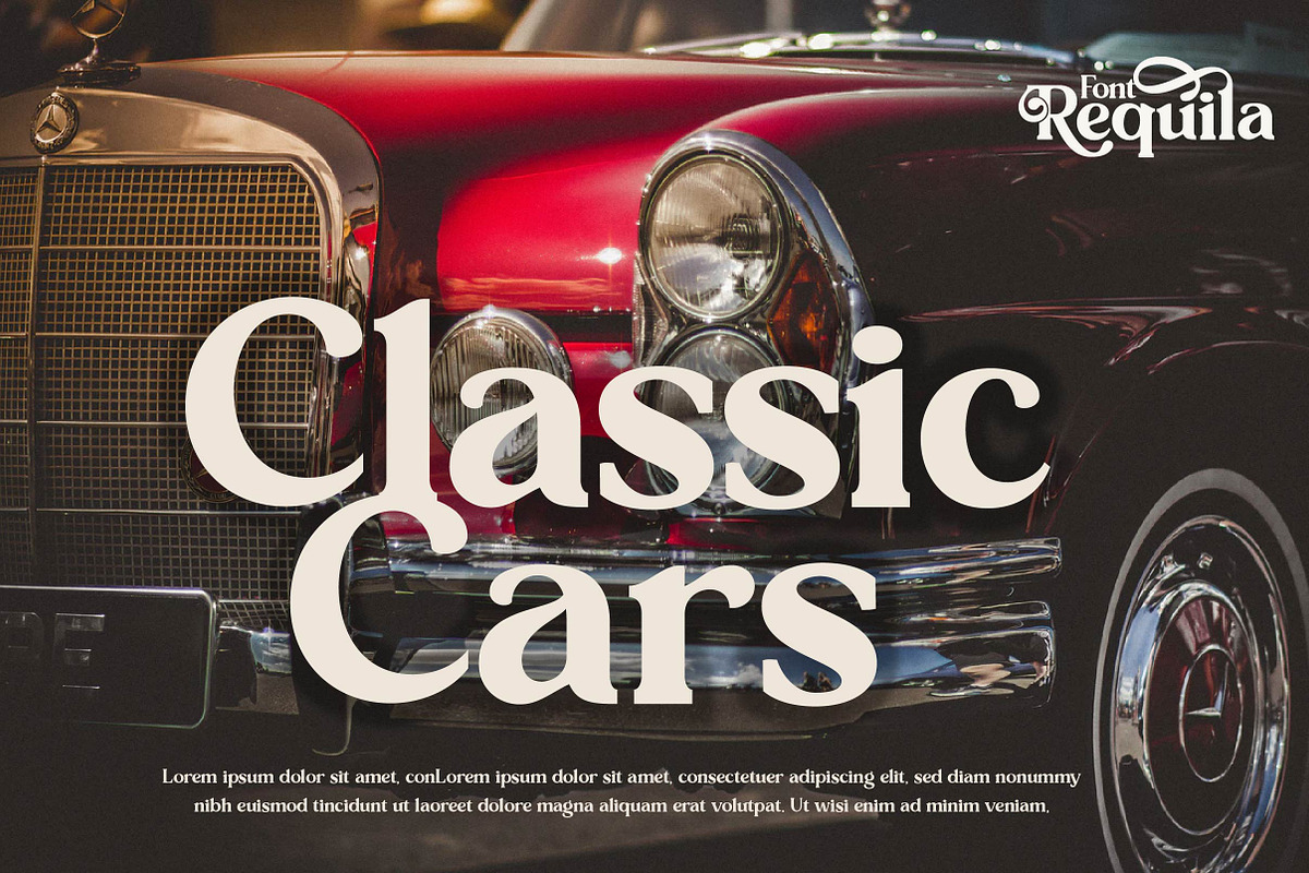 REQUILA - Vintage Font preview 6