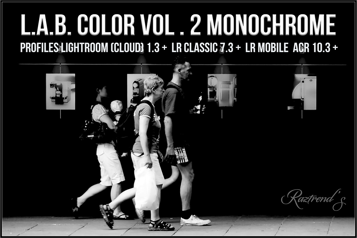 LAB Color V. 2 - Monochrome profiles, a Plug-in Add-On by Raztrend (Photo 1 of 30)