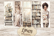 Library Bookmarks Printable, a Person Illustration by GlamArtZhanna (Thumbnail 1 of 3)