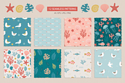 Quiet Ocean Kit, a Seasonal Illustration by miumiu (Thumbnail 3 of 15)