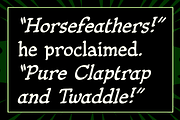 Fiddlefaddle - silent movie titles, a Handwritten Font by Comicraft Fonts (Thumbnail 4 of 7)