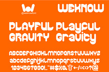Playful Gravity font