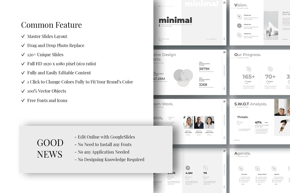 Minimal Presentation Template, a Presentation Template by Studio Temply (Photo 3 of 28)