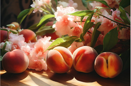Aromatic Peaches bunch fruit, a Food & Drink Photo by Ylivdesign