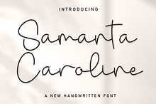 Samanta Caroline | Script Font