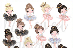 Ballerina Hand Drawn Clipart