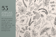 Winter line drawing collection, an Illustration by Anna.Klets (Thumbnail 2 of 12)