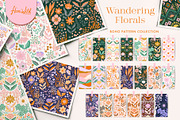 Wandering Bohemian Folk Florals, a Pattern Graphic by Flora Wild Designs (Thumbnail 1 of 10)