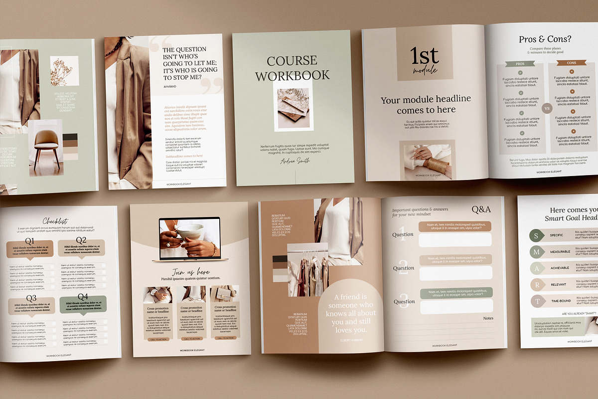 WorkBook Elegant for Course Creators, a Magazine Template by Mirazz (Photo 10 of 26)
