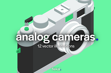 Analog Cameras Illustrations