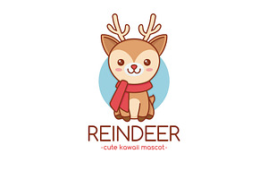 Rudolph Reindeer Logo Template, a Branding & Logo Template by vectorwithin