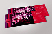 Concert Pass / Party Ticket, a Card Template by Business Flyers (Thumbnail 2 of 3)