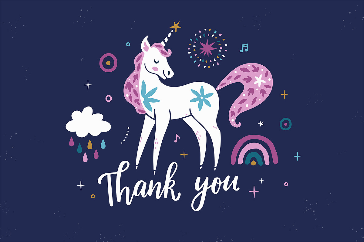 Magic unicorns. Pattern design., a Pattern Graphic by MagicForestory (Photo 5 of 5)