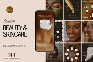 Beauty & Skincare Instagram Template