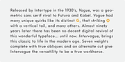 Intervogue Soft, a Sans Serif Font by Miller Type Foundry (Thumbnail 4 of 14)