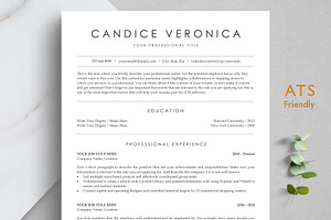 ATS Resume Template - CANDICE