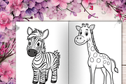 Baby Animal Coloring Pages for Kids, a Brochure Template by LA Design (Thumbnail 7 of 10)