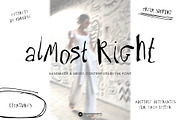 Almost Right Contemporary Ink Font, a Handwritten Font by Youandigraphics (Thumbnail 1 of 13)