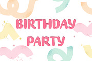 Birthday Party FONT, a Font by MyFontsShop (Thumbnail 5 of 5)