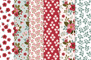 Rose garden seamless patterns, a Pattern Graphic by Cozy pattern shop (Thumbnail 5 of 7)