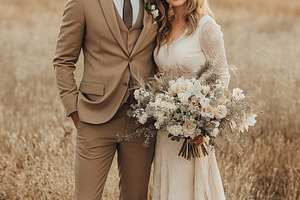 Elegant Outdoor Brown Wedding, a Person Photo by Ocean Digital Art