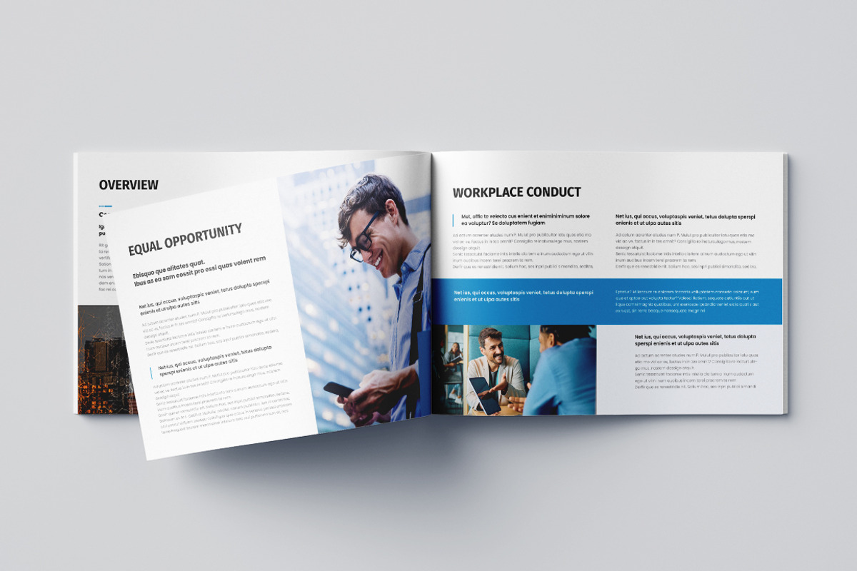 HR Employee Handbook Landscape, a Brochure Template by Pixelpick (Photo 4 of 9)