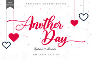 Another Day | Modern Script, a Script Font by Qaratype (Thumbnail 1 of 14)