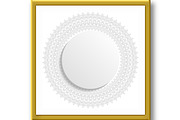 Winter Vector Round Frame With, a Decorative Illustration by FineArtStudio (Thumbnail 3 of 3)