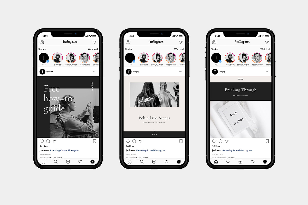 Essentialist Social Media Pack, a Social Media Template by T E M P L Y (Photo 8 of 12)