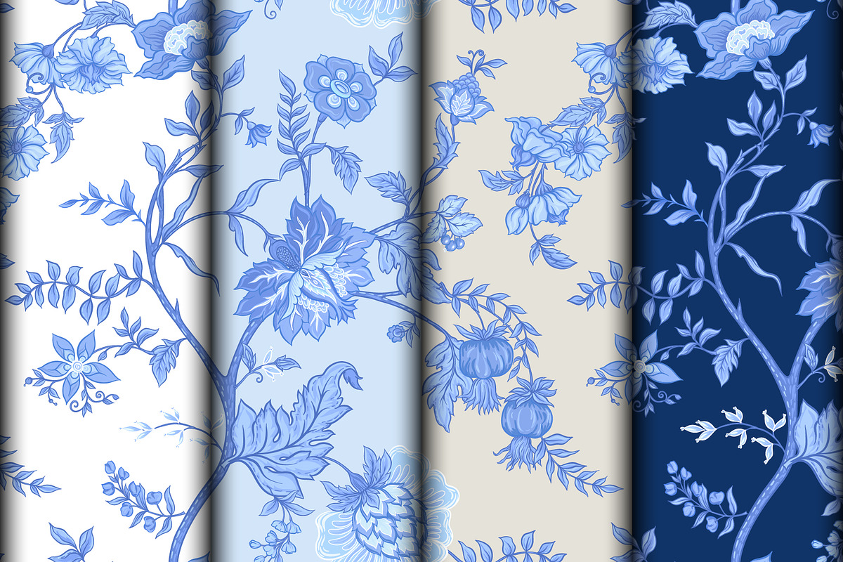 Jacobean Passion Seamless Patterns, a Pattern Graphic by Elen-Lane (Photo 3 of 5)