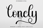 Lonely, a Handwritten Font by InermediaSTUDIO (Thumbnail 1 of 8)