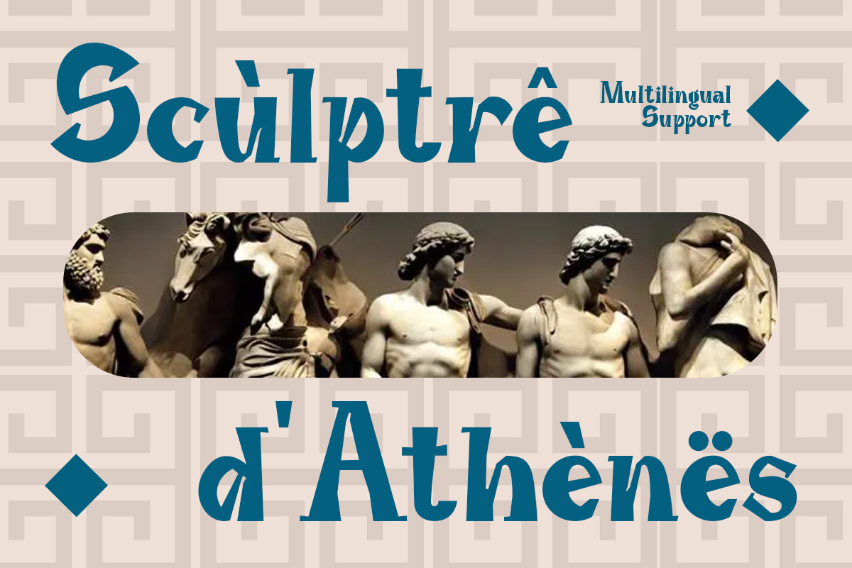 Gragilia - Ancient Greek Font, a Serif Font by Pandeka Studio (Photo 6 of 9)