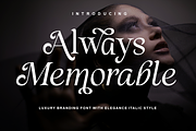 Always Memorable - Luxury Branding, a Serif Font by RagamKata (Thumbnail 1 of 10)