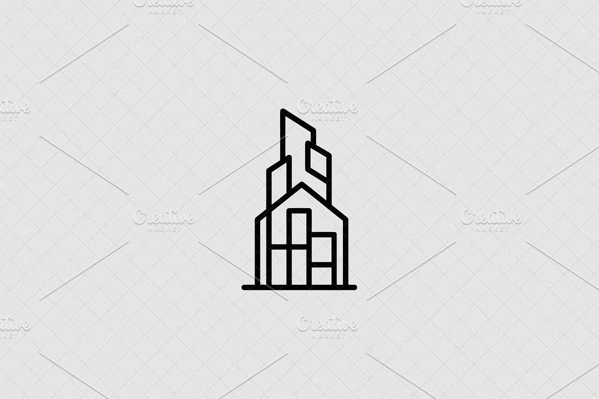 Minimalist Building Emblem, an Object Illustration by Vectorium Studio (Photo 2 of 4)