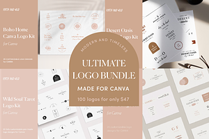 Ultimate CANVA Modern Logo Kit