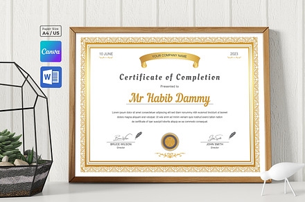 Certificate Template | Canva & Word