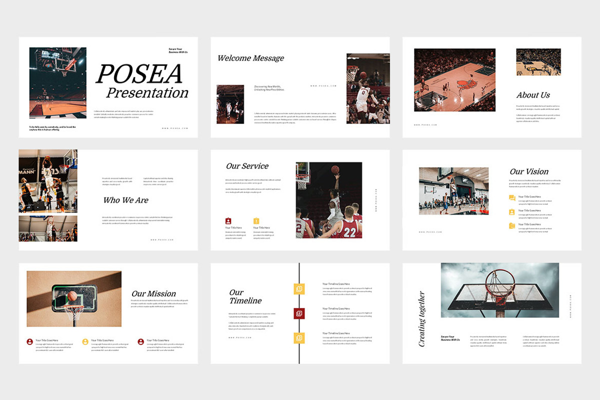 Posea : Sport Event Google Slides, a Presentation Template by Punkl Camp (Photo 2 of 9)