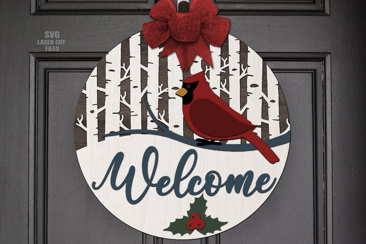 Cardinal SVG | Welcome Sign SVG, a Graphic by Cloud9DesignSVG (Photo 2 of 4)
