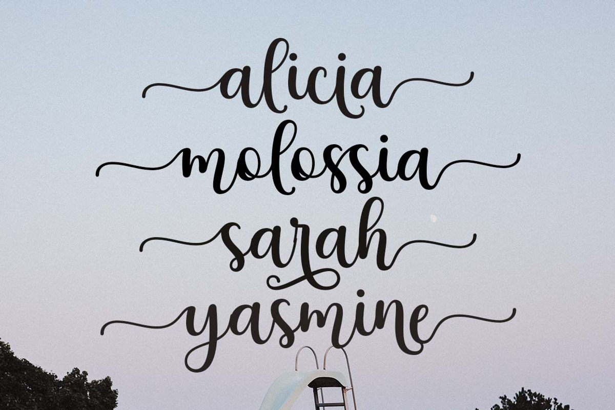 Sweet Bloom, a Script Font by Zane Studio (Photo 7 of 8)