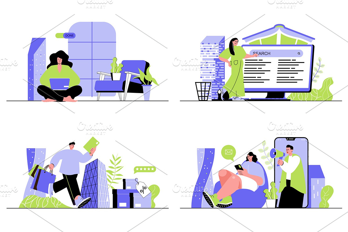 30 Creative Concept Illustrations, a Person Illustration by alexdndz (Photo 4 of 9)