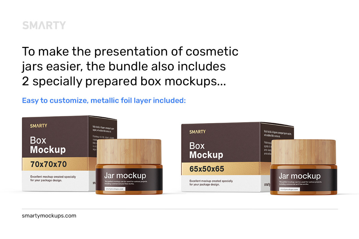 Cosmetic jar mockups bundle, a Packaging Mockup by Smarty Mockups (Photo 24 of 28)