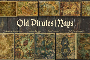 Old Pirate Maps Bundle