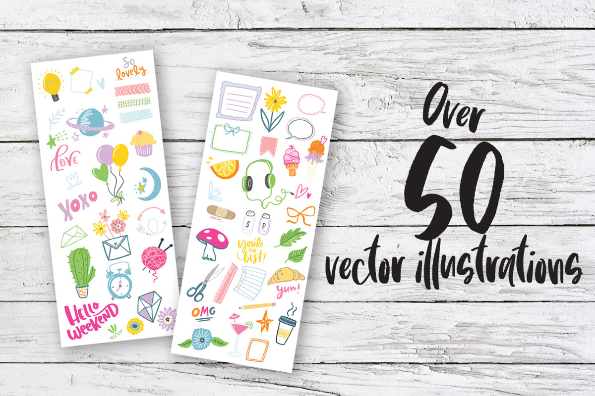 Good Vibes Sticker Collection, a Decorative Illustration by Shelly Laslo Illustration (Photo 3 of 5)