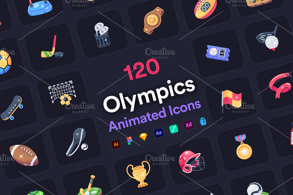 Olympic Animated Icons, an Icon by Vectors Market (Photo 1 of 7)